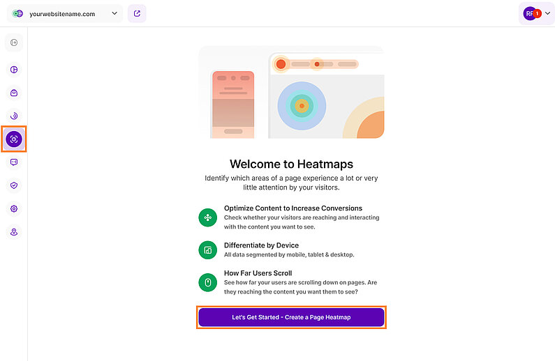 Activate the Page Heatmaps Feature Activate the Page Heatmaps Feature
