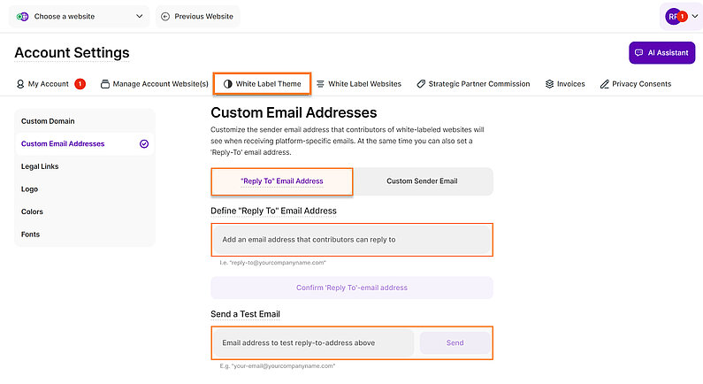 Define Your "Reply To" Email Address
