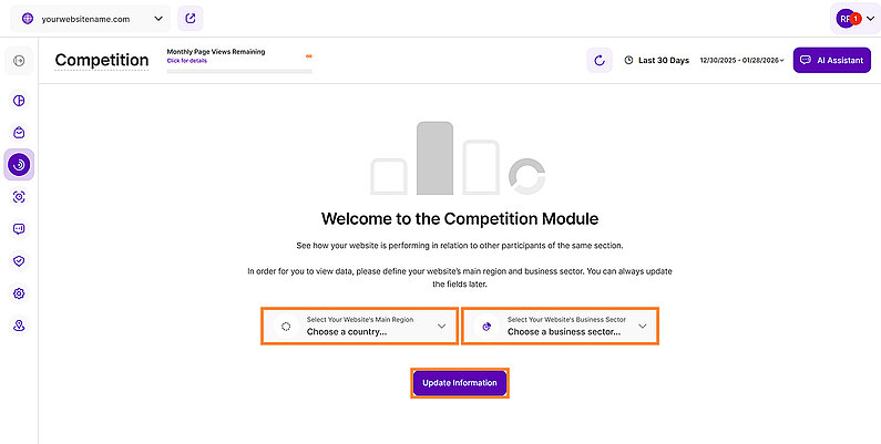 Setting Up Your Website's Main Region and Business Sector Setting Up Your Website's Main Region and Business Sector