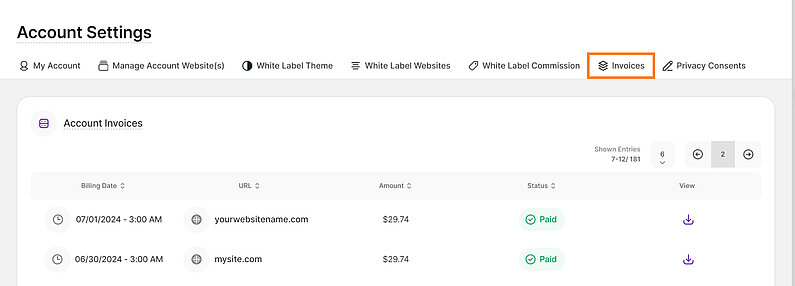 Manage Your Invoices