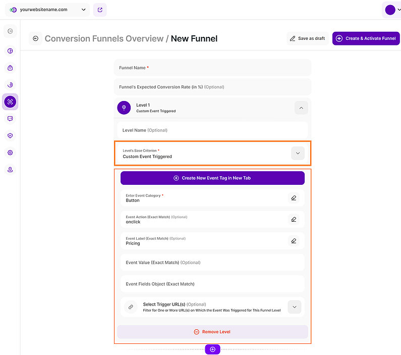 Custom Event Triggered
